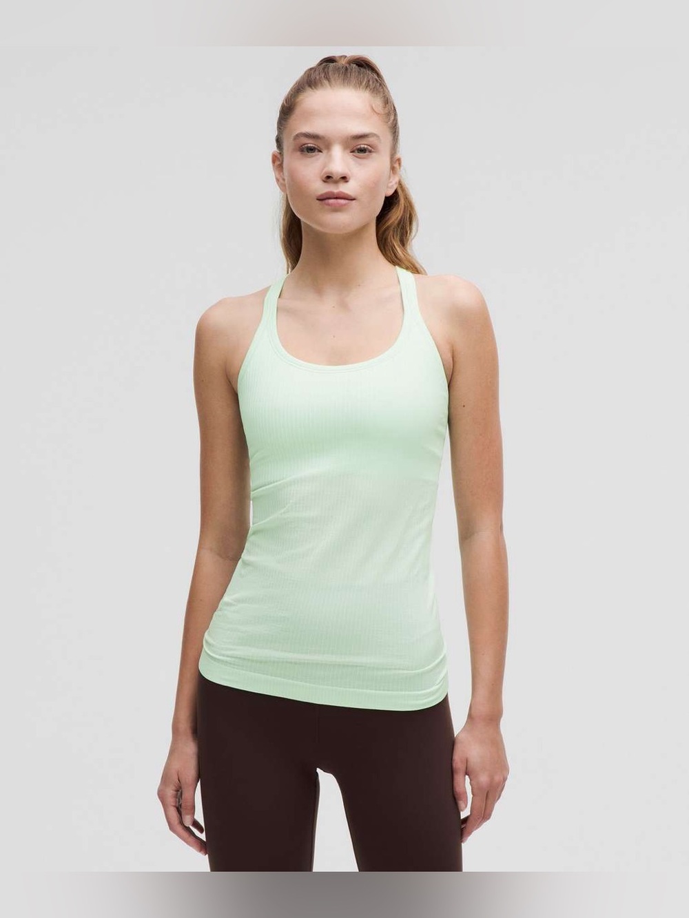 Lululemon Ebb to Street Tank Top size 4/6/8 Sea Mist SEAM
